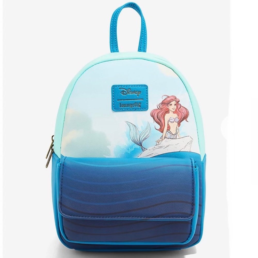 LOUNGEFLY DISNEY THE LITTLE MERMAID Ariel Sketch MINI BACKPACK!